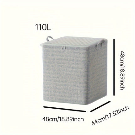 Fabric Storage Bins with Lids and Handles, 1pc Large Capacity Dustproof