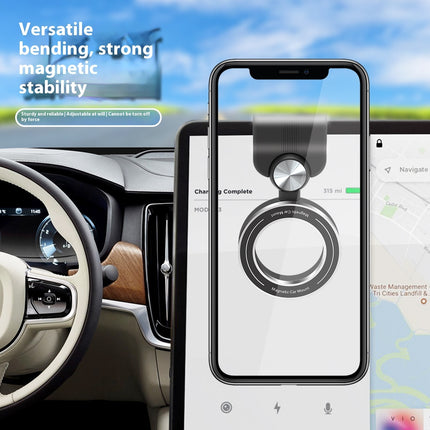 Car Phone Holder With Magnetic Suction Folding Design