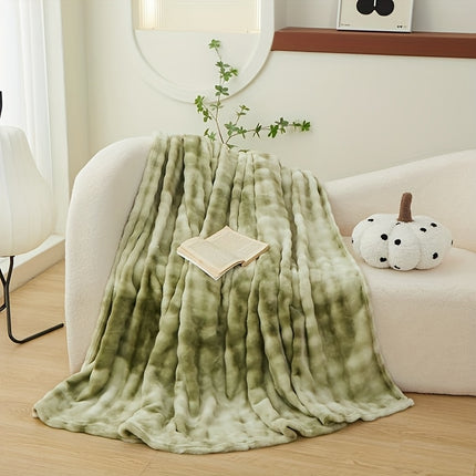 Blanket Ultra-Soft Thickened Fluffy Tie-Dye - Double-Sided Plush Bedding