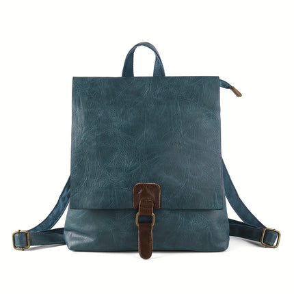 1pc Vintage Street Style Backpack, Casual Trendy Dual-Shoulder Bag with Adjustable Straps,