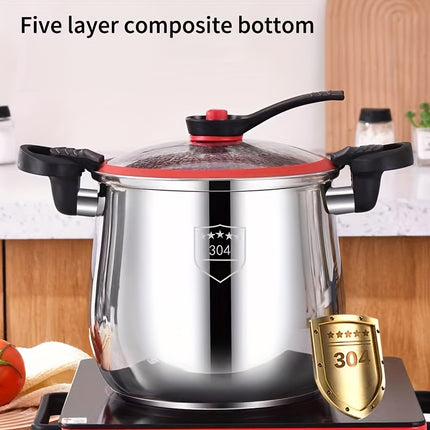 Multifunctional Stainless Steel Stew Pot - Large Capacity, Non-Stick, Fast Sealing & Anti-Scalding