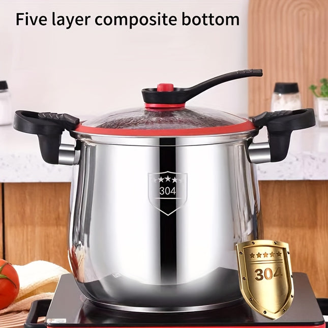Multifunctional Stainless Steel Stew Pot - Large Capacity, Non-Stick, Fast Sealing & Anti-Scalding