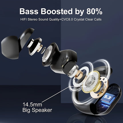 Wireless Earphones TWS Headphones HiFi Music Stereo Sport Noise reduction Headset
