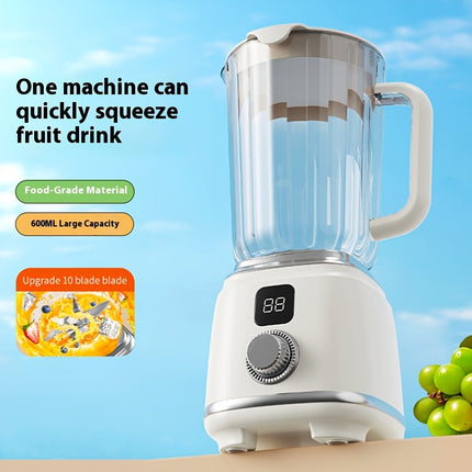 Portable Rechargeable Juicer with Digital Display  Compact Design, Suitable for Smoothies,