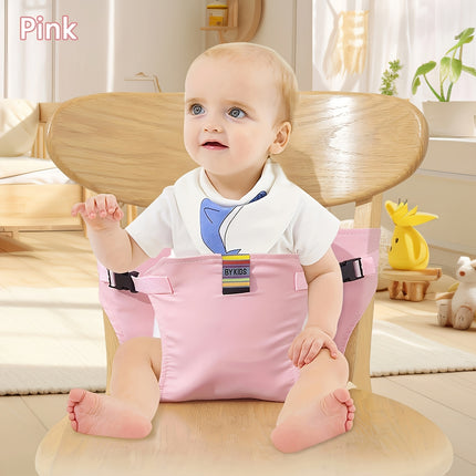 1pc Children's Dining Safety Belt for High Chairs, Foldable and Adjustable Buckle Design,