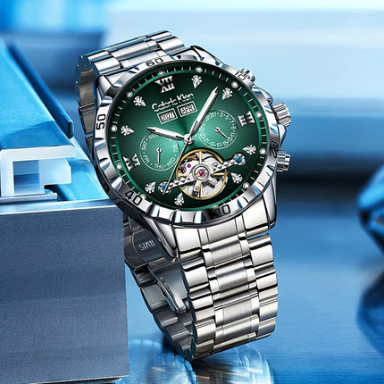 Men'S Automatic Mechanical with Chronograph, Luminescent Hands & Date Display