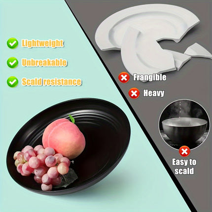 32/64pcs Lightweight PP Plastic Kitchen Set - Sturdy Tableware Suitable for Microwaves And Dishwashers