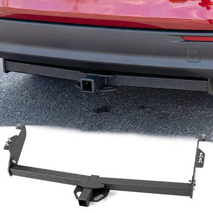 Class 3 Black 2 Inch Receiver Tube Rear Bumper Trailer Tow Hitch Towing Mount Compatible with 2004-2020 Toyota Sienna All Styles