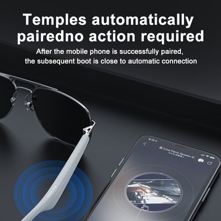 Sunglasses BT 5.0 Open Headphones for Driving, High Performance Touch and Voice Control
