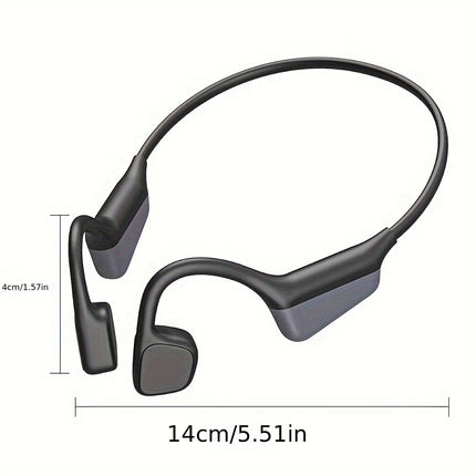 Wireless Sports Headphones with Bone Conduction, HD Calling, Noise Cancelling Voice Control,