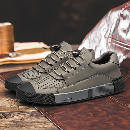 Men'S Casual Sneakers - Breathable Mesh Upper, Elastic Lace-Up Closure, Durable Rubber Sole,