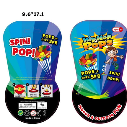 Children Toys Camouflage Bounce Rubber Popping Bowls Novelty Elastic Hip Hop Jumps Fidget Toys Outdoor Funny Sports Gifts For Kids