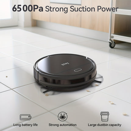Robot Vacuum with 6500PA Powerful Suction Tangle-free Pet Hair Extraction, Detachable Mop