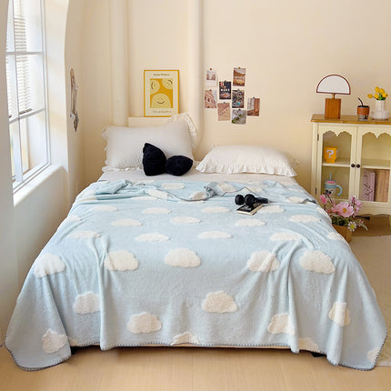 Thick Coral Fleece Blanket Office Nap Single