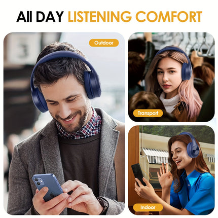 Headband Wireless Headphones Foldable Wireless Headset Wireless Headphones Spliced Large Earcups with