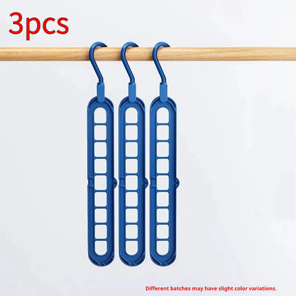 Multifunctional Hanger Nine-hole Hanger Seamless Folding Pant Rack Dormitory