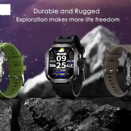 GWENLAND New Smart Watch for Men 5.11 cm Big Screen Display Wireless Make/Answer Call Watch,
