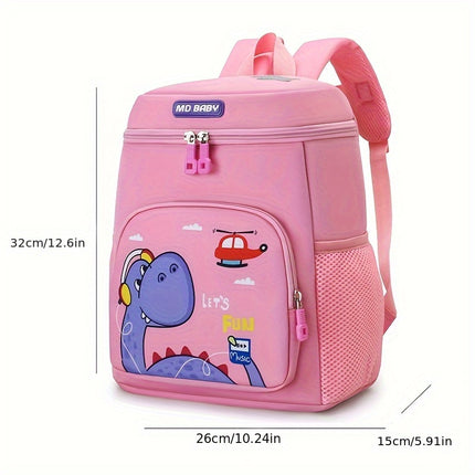 Kids Backpack for Boys & Girls 3-6 Years - Dinosaur & Unicorn Print with Padded Back Panel