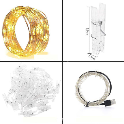 Christmas Bedroom Decoration Usb String Lights