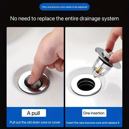 Bathroom Sink Stopper, Anti-odor Wash Basin Refined Copper Core