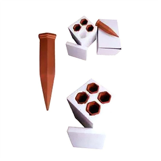 Automatic Watering Garden Tools Lazy Red Pottery Drainer - GARDIWALL