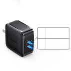Black Double port / 66w / 220V US