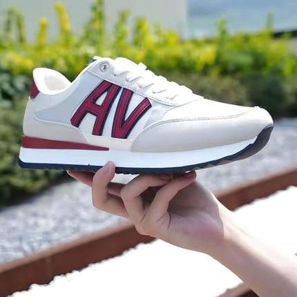 Stylish Men's Fashion Sneakers - Casual Sports Shoes with Graphic Design, All-Season