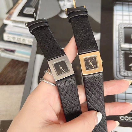 Square Retro Design Fashion Women's Leather Watch