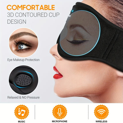 Wireless BT Headphones - Ultimate 3D Sleeping Solution for Side Sleepers, Travelers and Gift Seekers