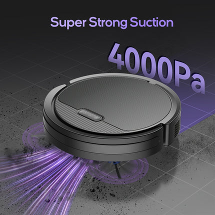 Robot Vacuum Cleaner, 4000pa Max Power Suction, Scheduled Cleaning, Automatic Recharge