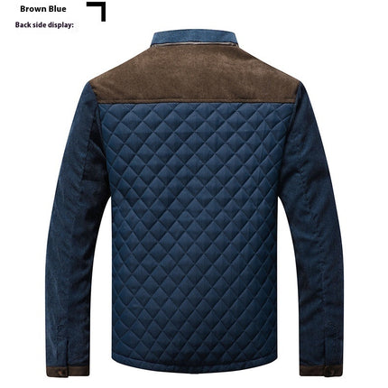 Casual Men's Jacket Non-ironing Treatment Outer Wear Cotton Long Sleeve