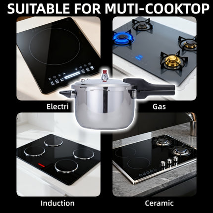 2 Sizes HCX Stainless Steel Pressure Cooker 18cm 20cm Multi-Functional for Soup, Porridge