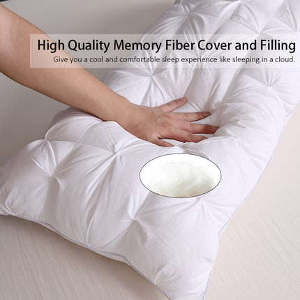 1pc New Twist Flower Design Double Pillow Core, Long-Lasting Support - 118
