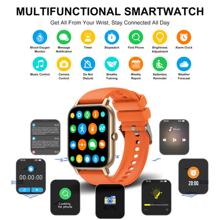 Smartwatch (making/answering Calls), Female And Male Fitness Activity Tracker, Smartwatch with Multiple Sports Modes,