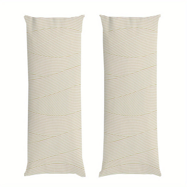 A Super Long Pillow Measuring 50.8X137.16 Cm - Featuring a Super Soft, No-Core Design, Washable,
