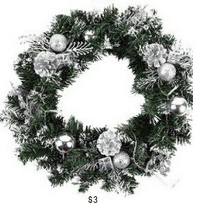 Window Props Layout Decoration Christmas Garland With Lights