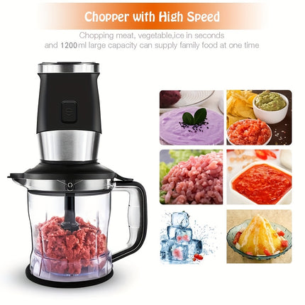 Blender & Food Processor with Tritan Bottle - 3-in-1 Juicer, Meat Chopper, Ice Crusher, Coffee Grinder