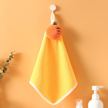 Water Thick Coral Fleece Lollipop Hand Towel