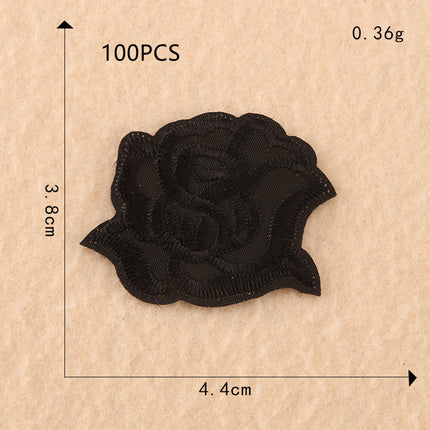 Computer Embroidery Black And White Roses Hotel Bed Sheets