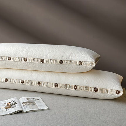 1pc Ultra-Soft Microfiber Couple'S Body Pillow - Medium Softness, Quilted Polyester,