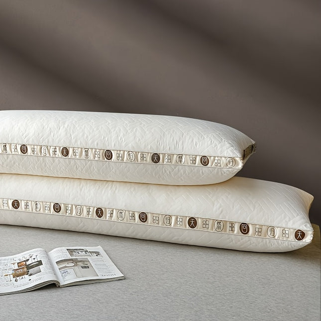 1pc Ultra-Soft Microfiber Couple'S Body Pillow - Medium Softness, Quilted Polyester,