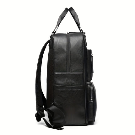 Unisex Casual Backpack - Large Capacity, Lightweight, Adjustable Straps, Zip Closure,