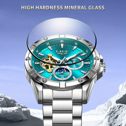 Luxury Stainless Steel Case, Luminous Hands, Date &