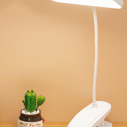 Clip-on LED Table Lamp Rechargeable Plug-in Reading Bedside Lamp In Student Dormitory