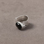Black Agate Silver Style