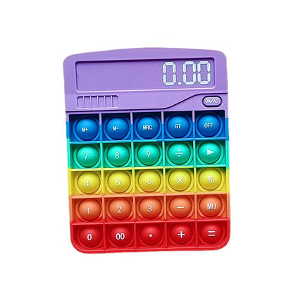 Rainbow Silicone Children's Educational Toys Decompression Calculator