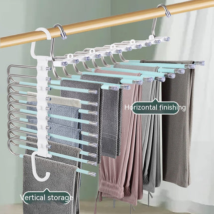 Retractable Multifunctional Stainless Steel Folding Coat Hanger
