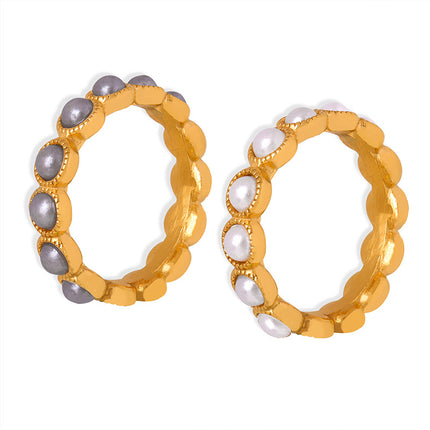 Starry Bead Ring In Titanium Steel That Wont Fade