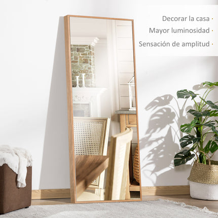 Full Body Wall Mirror 45X125 Cm Floor Standing Mirror Large Wooden Modern Style Decorative