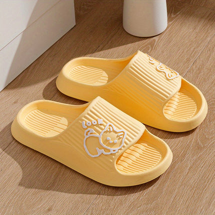 7 set Slippers for Women, Summer Indoor Home Bathroom Shower Sandals, Cartoon